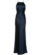 Jason Wu - Halter-neck Long Dress - Women - Acetate - 8, Blue, Acetate