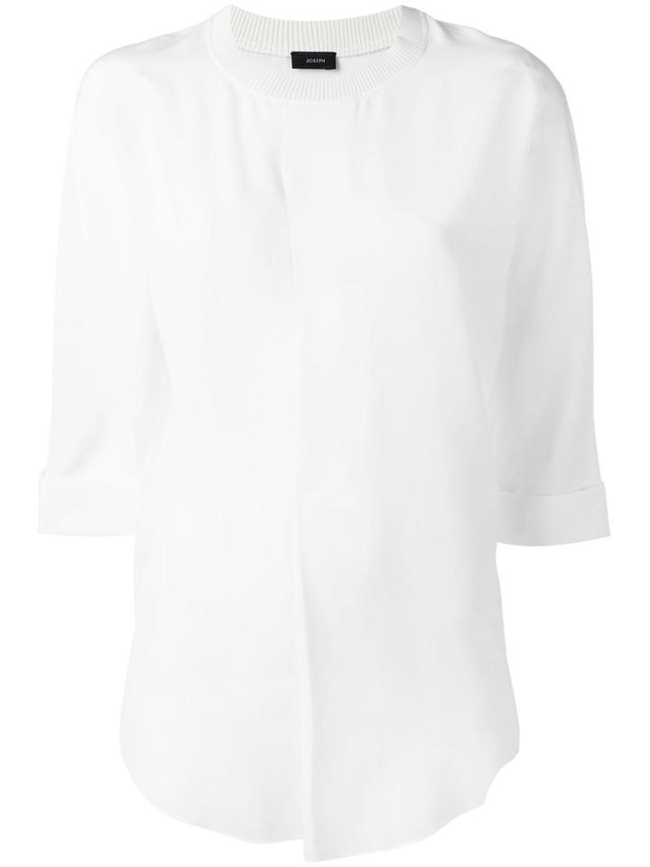 Joseph Pleated Front Blouse - White