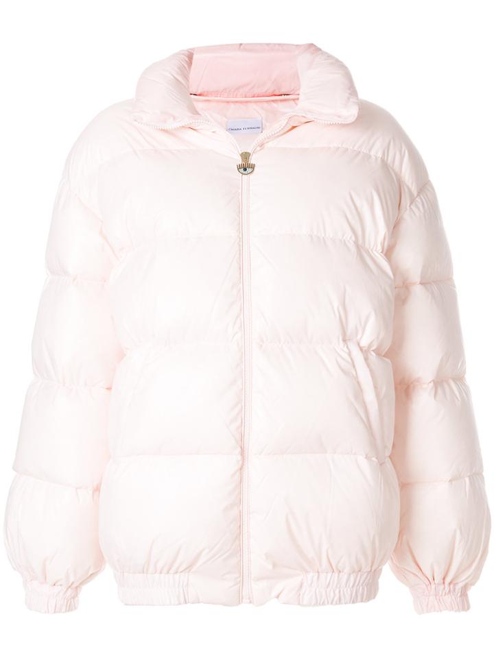 Chiara Ferragni Logomania Quilted Jacket - Nude & Neutrals
