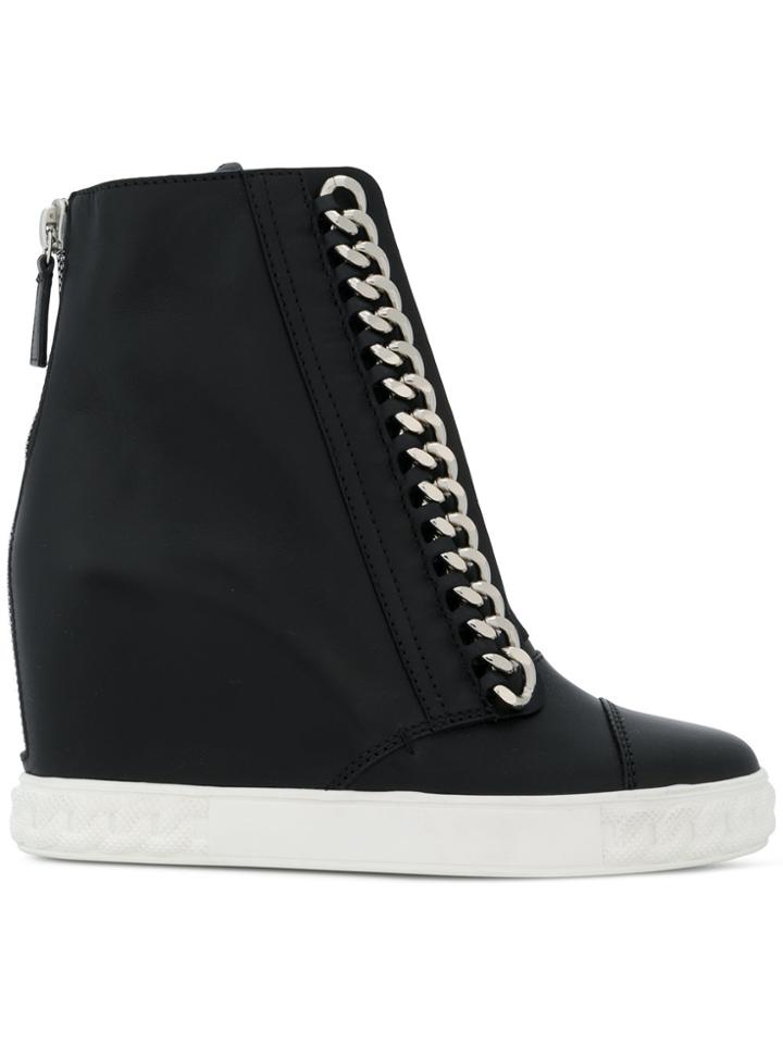 Casadei Wedge Sneakers - Black