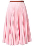 Calvin Klein 205w39nyc High Waist Pleated Skirt - Pink & Purple