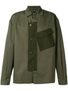 Oamc Asymmetric Patch Shirt - Green