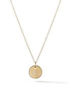 David Yurman 18kt Yellow Gold Cable Collectibles Diamond L Initial