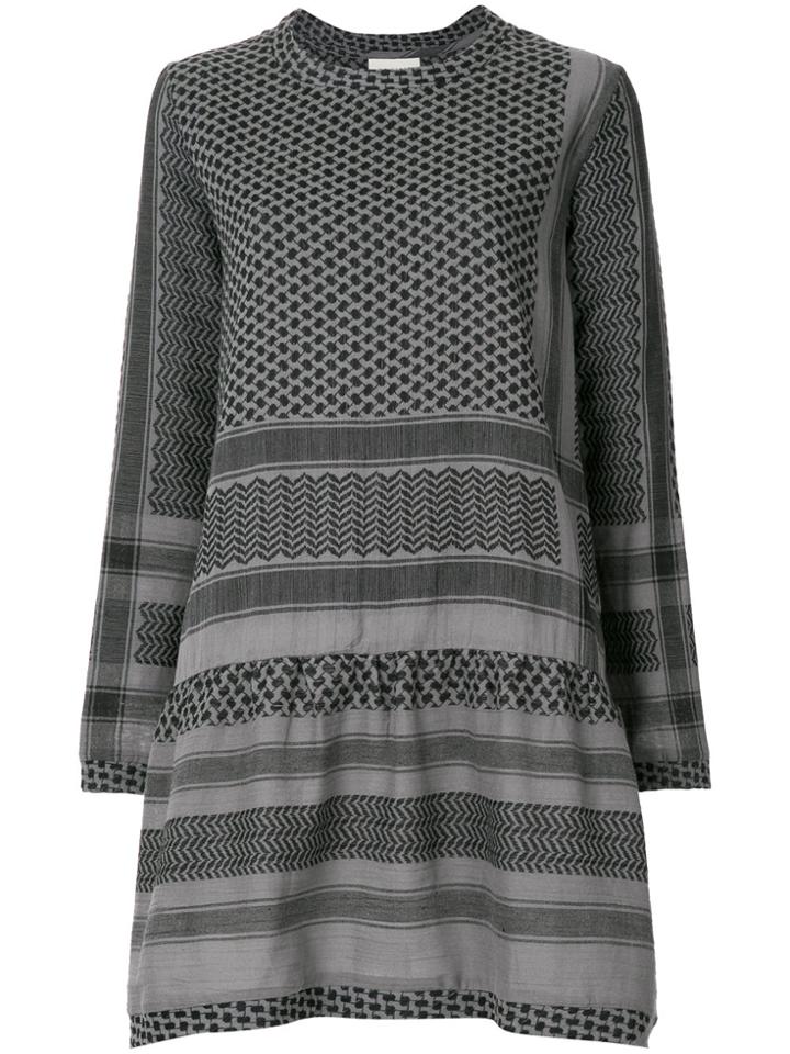 Cecilie Copenhagen Graphic-print Shift Dress - Grey