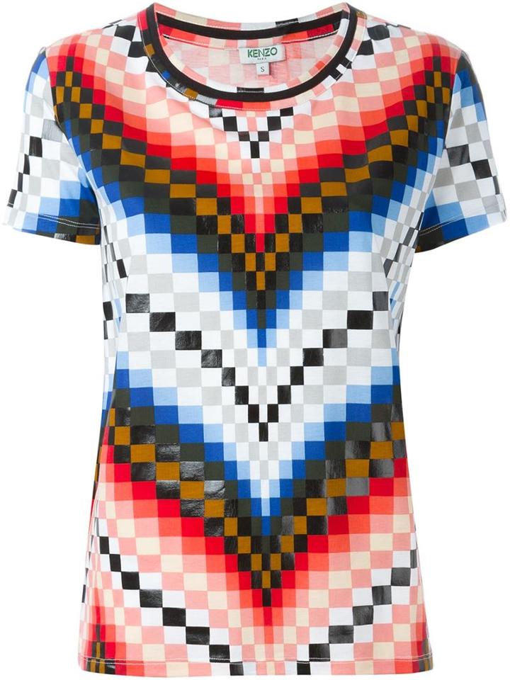 Kenzo Chevron T-shirt, Women's, Size: Xs, Modal/cotton