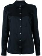 Alexander Wang - Cigarette Motif Shirt - Women - Silk - 4, Black, Silk