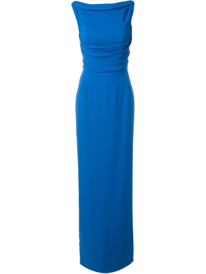 Dsquared2 Open Back Dress, Women's, Size: 42, Blue, Polyester/spandex/elastane/viscose