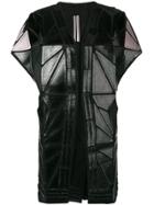 Rick Owens Whisper Geometric Paneled Jacket - Black