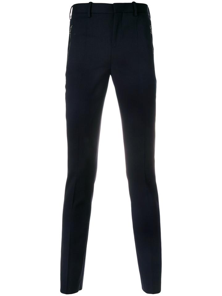 Neil Barrett Slim Fit Tailored Trousers - Blue