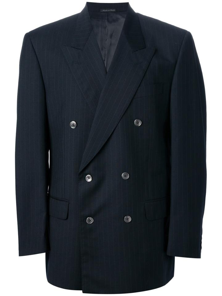 Pierre Cardin Vintage Boxy Wool Blazer - Blue