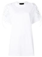 Simone Rocha Macrame Applique T-shirt, Women's, Size: Medium, White, Cotton