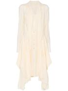 Chloé Flou Silk Shirt Dress - Nude & Neutrals