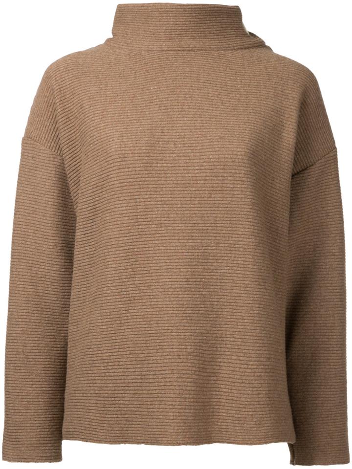 Osakentaro Roll Neck Jumper - Brown