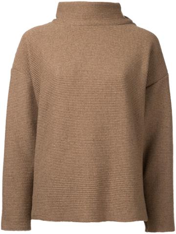 Osakentaro Roll Neck Jumper - Brown