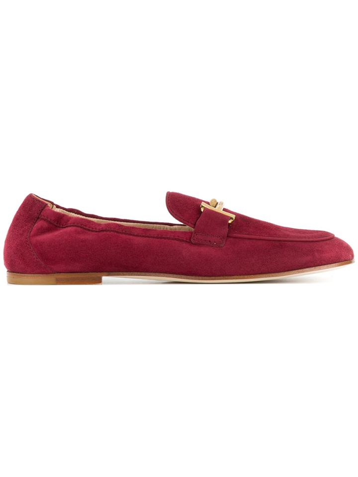 Tod's Double T Loafers - Red