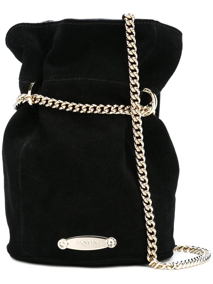 Lanvin Mini 'aumoniere' Bucket Bag, Women's, Black