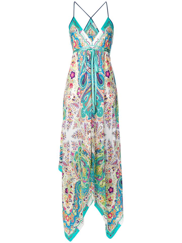 Etro Mixed Print Maxi Dress - Multicolour