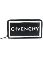 Givenchy Logo Zip Around Wallet - Black
