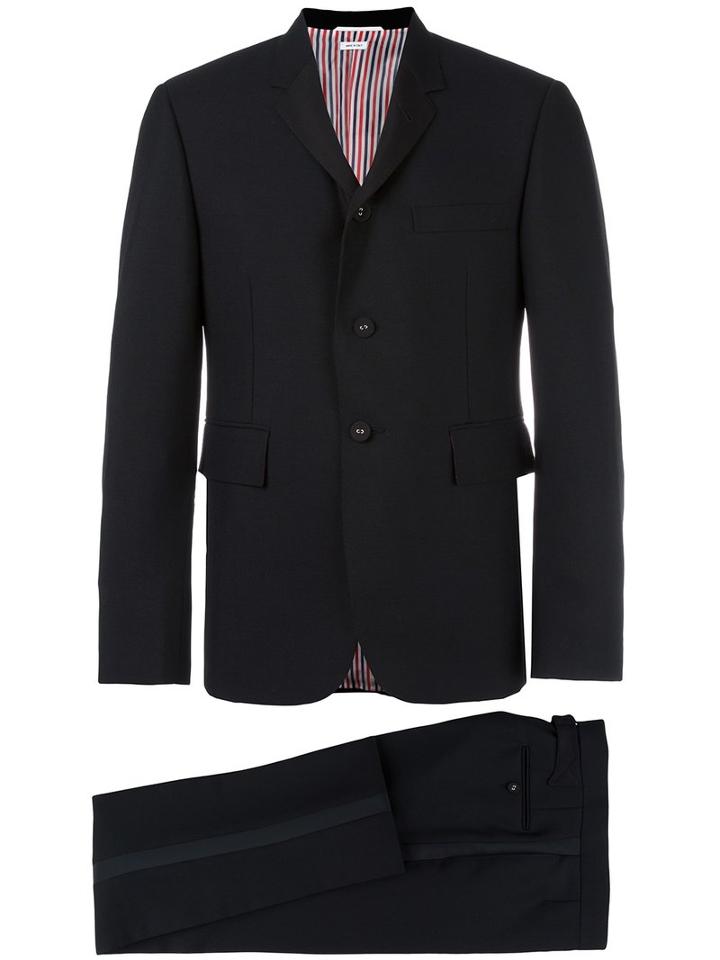 Thom Browne Classic Two-piece Suit, Men's, Size: 4, Black, Wool/mohair/cupro/silk