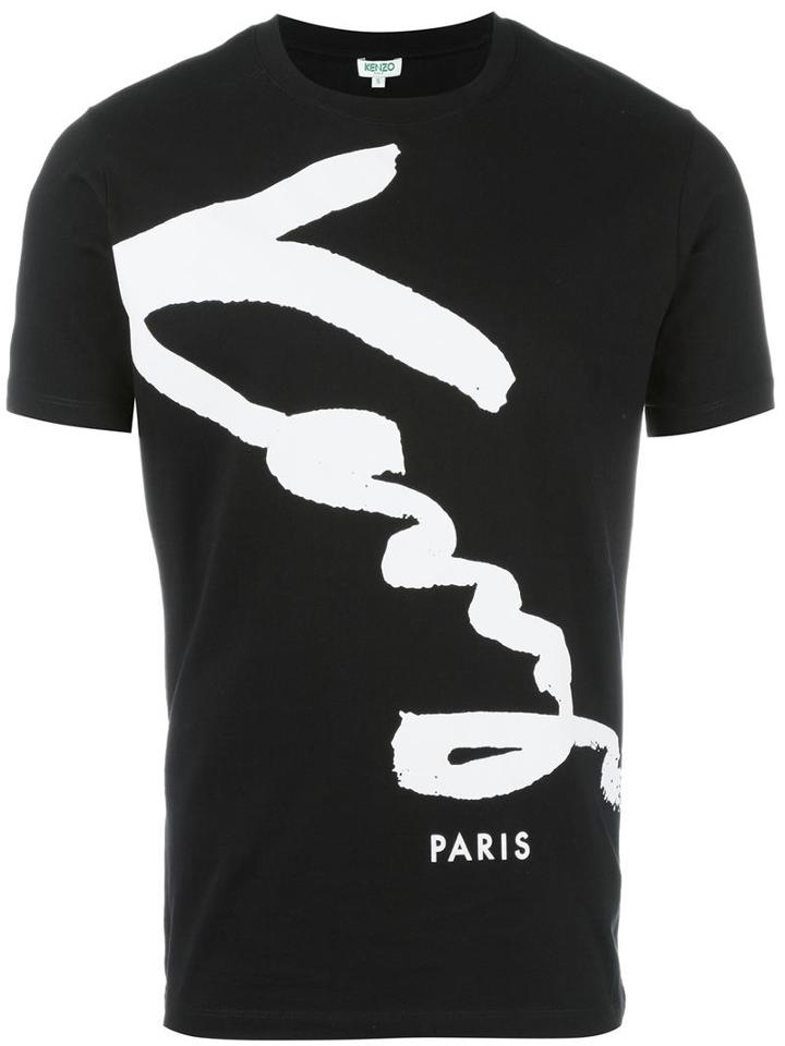 Kenzo Kenzo Signature T-shirt, Men's, Size: Xxl, Black, Cotton