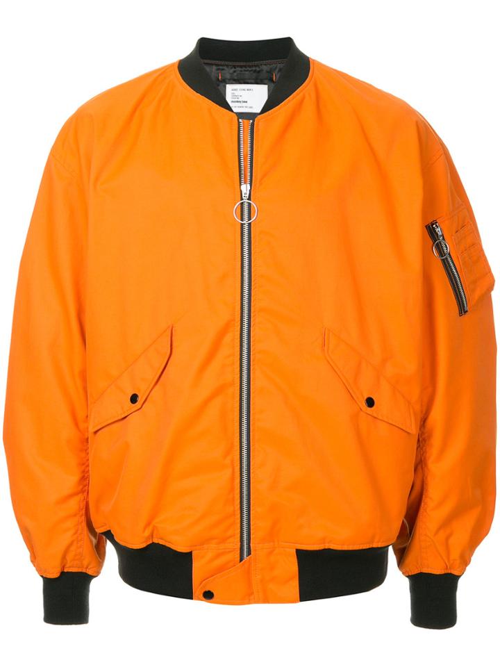 Monkey Time Oversized Bomber - Yellow & Orange