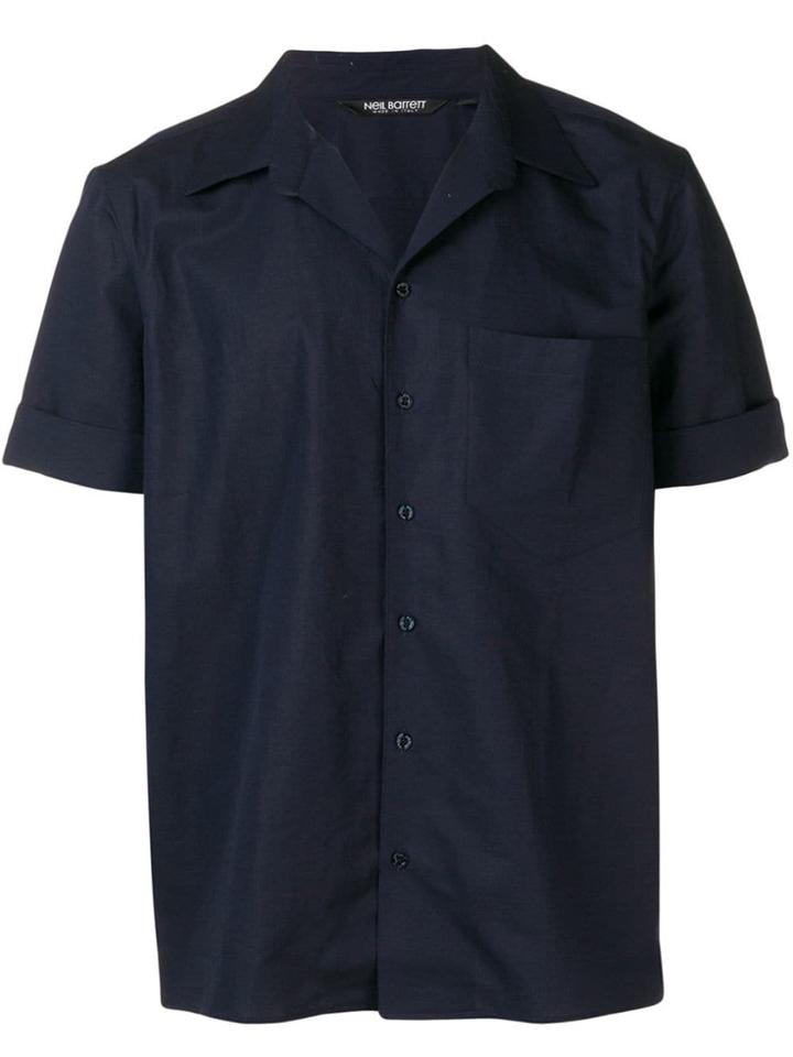 Neil Barrett Spread Collar Shirt - Blue