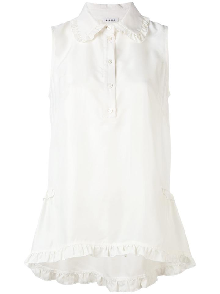 P.a.r.o.s.h. Sleeveless Blouse - White