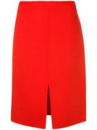 Odeeh Front Slit Skirt - Red