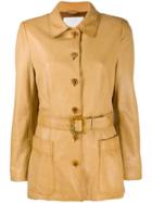 Prada Pre-owned '1990's Belted Jacket - Neutrals