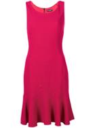 Dolce & Gabbana Peplum Hem Cady Dress - Pink & Purple