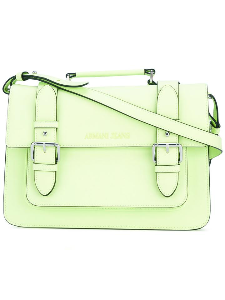 Armani Jeans - Satchel Bag - Women - Polyurethane - One Size, Green, Polyurethane