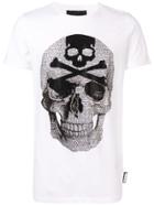 Philipp Plein Rhinestone-embellished Skull T-shirt - White