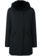 Woolrich Padded Parka, Women's, Size: Large, Black, Feather Down/rabbit Fur/polyamide/polyester