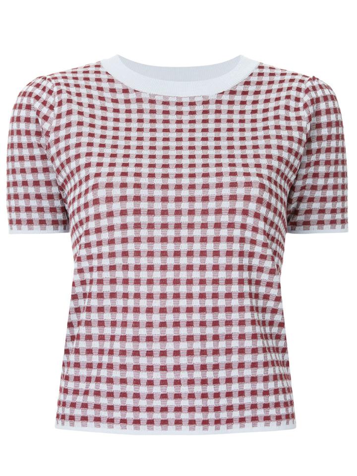 G.v.g.v. Vichy Print T-shirt - Blue