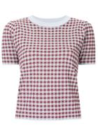 G.v.g.v. Vichy Print T-shirt - Blue
