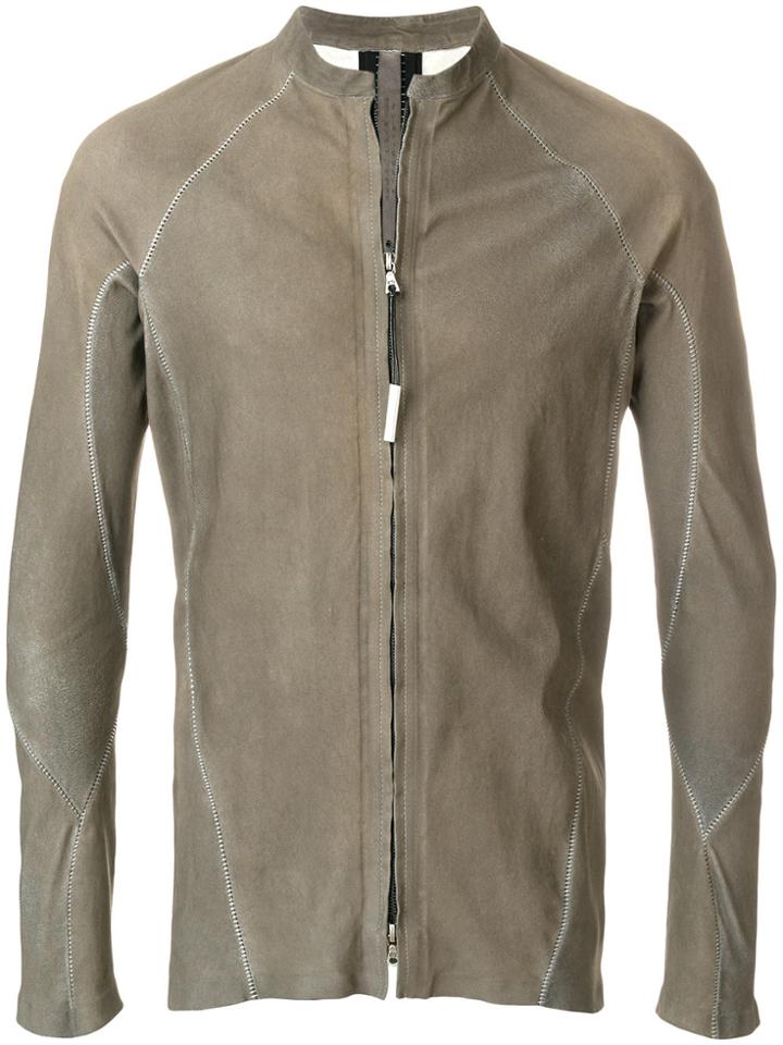 Isaac Sellam Experience Slim Fit Zip Front Jacket - Grey