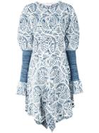 Chloé Handkerchief Hem Dress - Blue