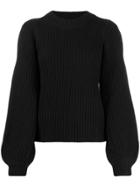 Michael Michael Kors Puff Sleeve Sweater - Black