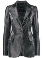 Ermanno Scervino Metallic Blazer - Silver