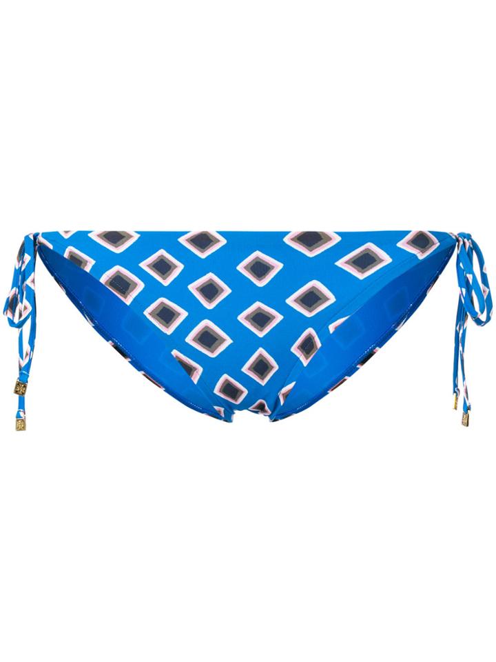 Tory Burch Geometric Print Bikini Bottoms - Blue