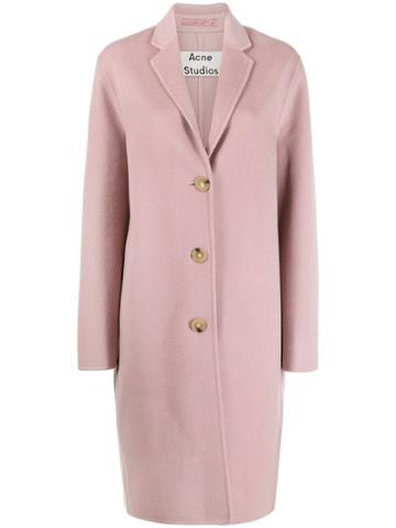 Acne Studios Vip Avalon Single Breasted Coat - Pink
