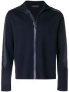 Prada Zip Front Cardian - Blue