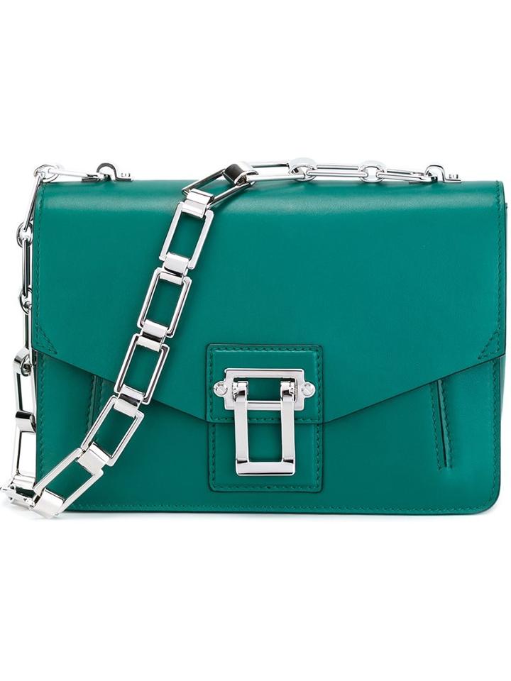 Proenza Schouler 'hava' Shoulder Bag, Women's, Green, Calf Leather/metal