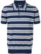 Prada Striped Polo Shirt - Blue
