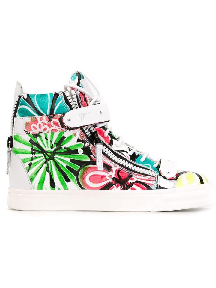 Giuseppe Zanotti Design Printed Hi-top Sneakers