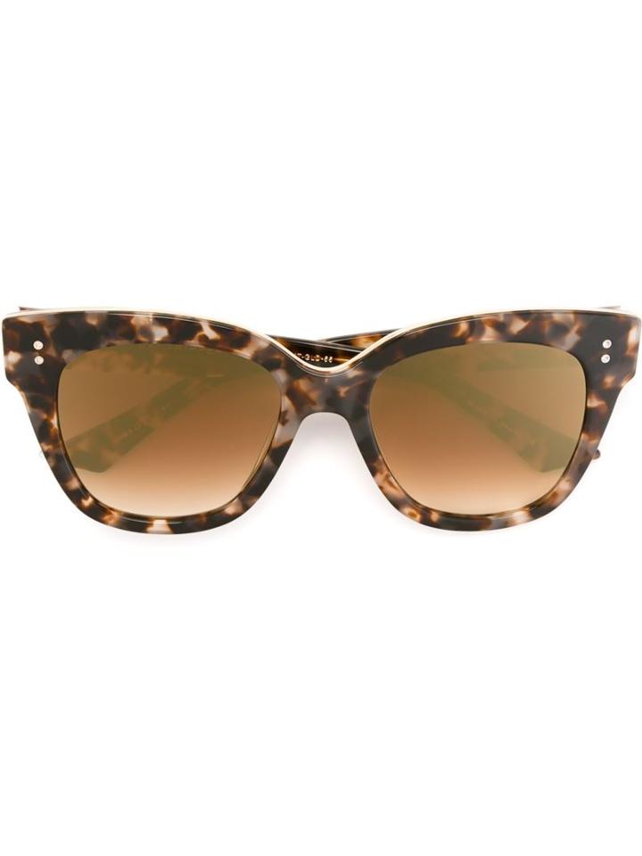 Dita Eyewear Daytripper Sunglasses, Women's, Brown, 14kt Gold/acetate/titanium