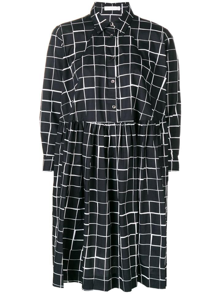 Peter Jensen Check Shirt Dress - Blue