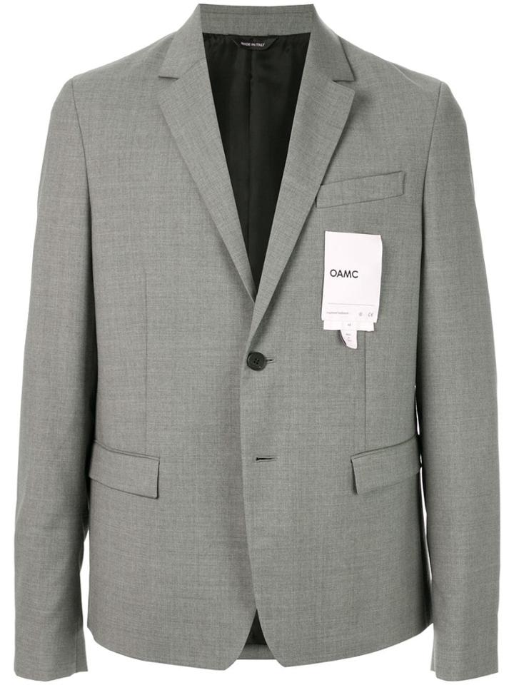 Oamc Logo Patch Blazer - Grey