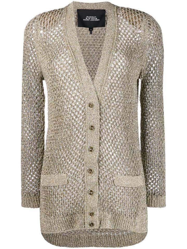 Marc Jacobs Knitted Cardigan Coat - Gold