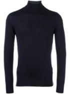 Paolo Pecora Turtleneck Jumper, Men's, Size: Small, Blue, Wool